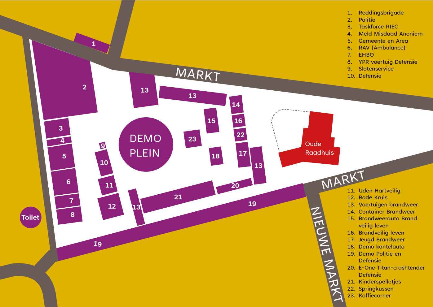 Plattegrond Veiligheidsdag Uden 2024
