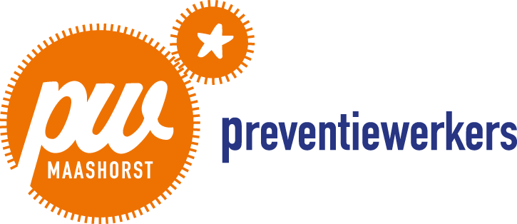 Logo preventiewerkers van Maashorst in het oranje en blauw
