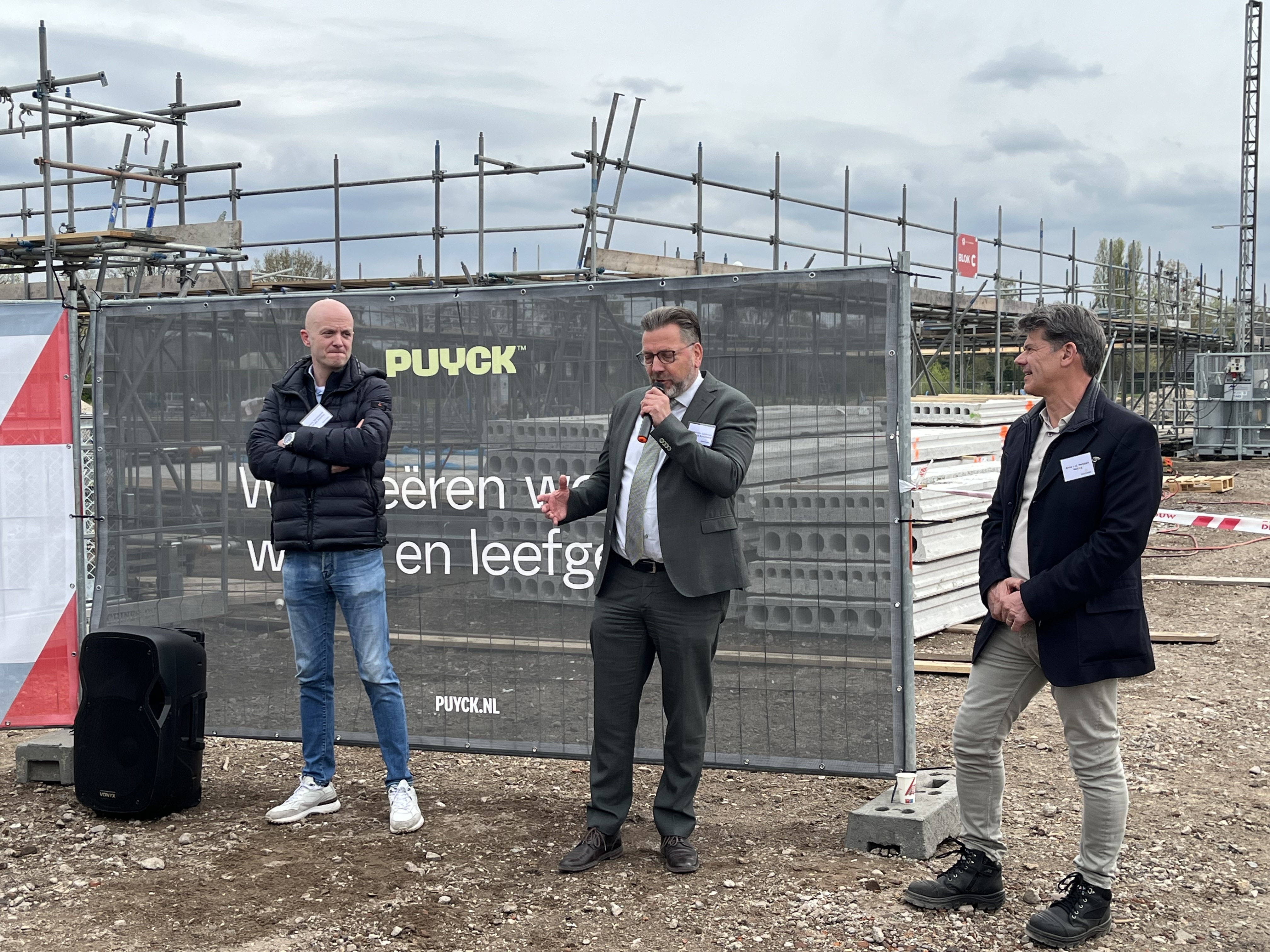 Van links naar rechts Ferry Verstappen, Franko van Lankvelt, Arno van der Heijden.