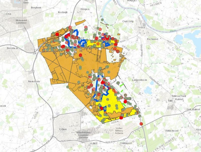 Bomenkaart gemeente Landerd (oud)