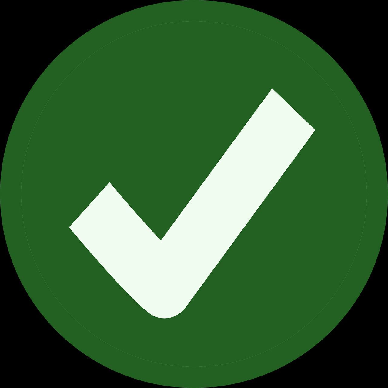 groen vinkje